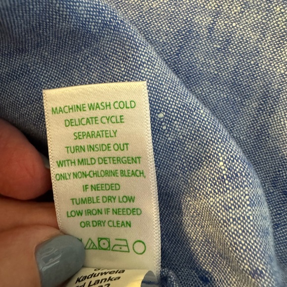 NWOT Lilly Pulitzer Pilar Tunic Linen Dress. Blue. Sz XL - Picture 10 of 12